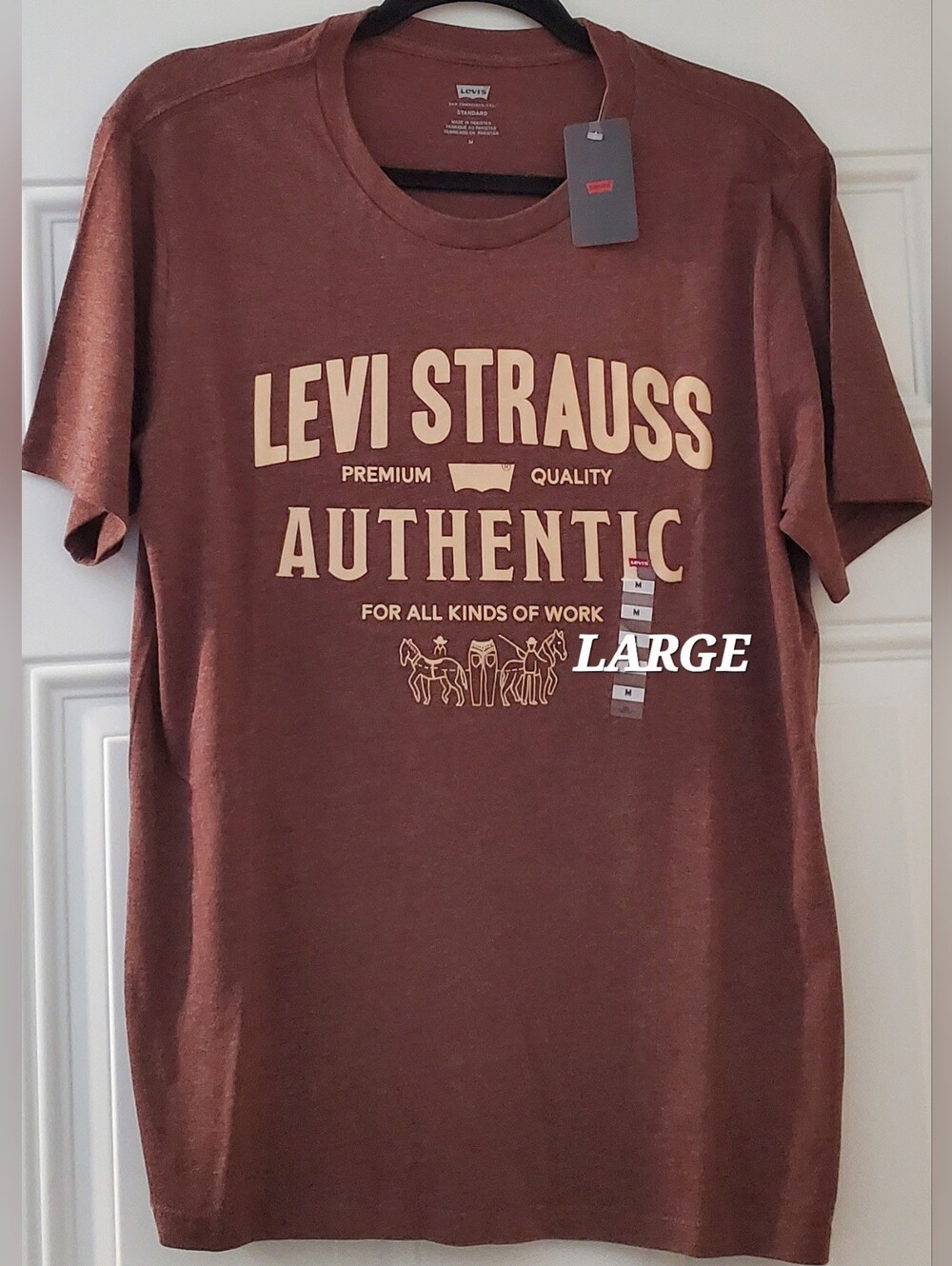 Levi's Brown Short-Sleeve 'Levi Strauss Authentic' Graphic Tee
